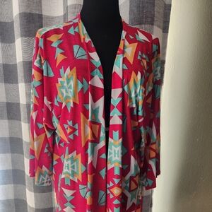Sew In Love Aztec Print Jacket - Pink Womens. Marked OS fits like XL. Like NEW!